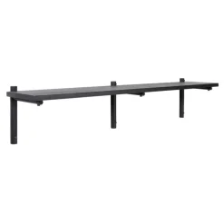Verso Design Tikas wall shelf, 24 x 120 cm, black