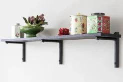 Verso Design Tikas wall shelf, 24 x 120 cm, black