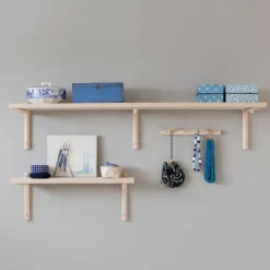 Verso Design Tikas wall shelf 24 x 120 cm, birch