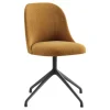 Viccarbe Aleta chair, pyramid swivel base, black - Remix 433
