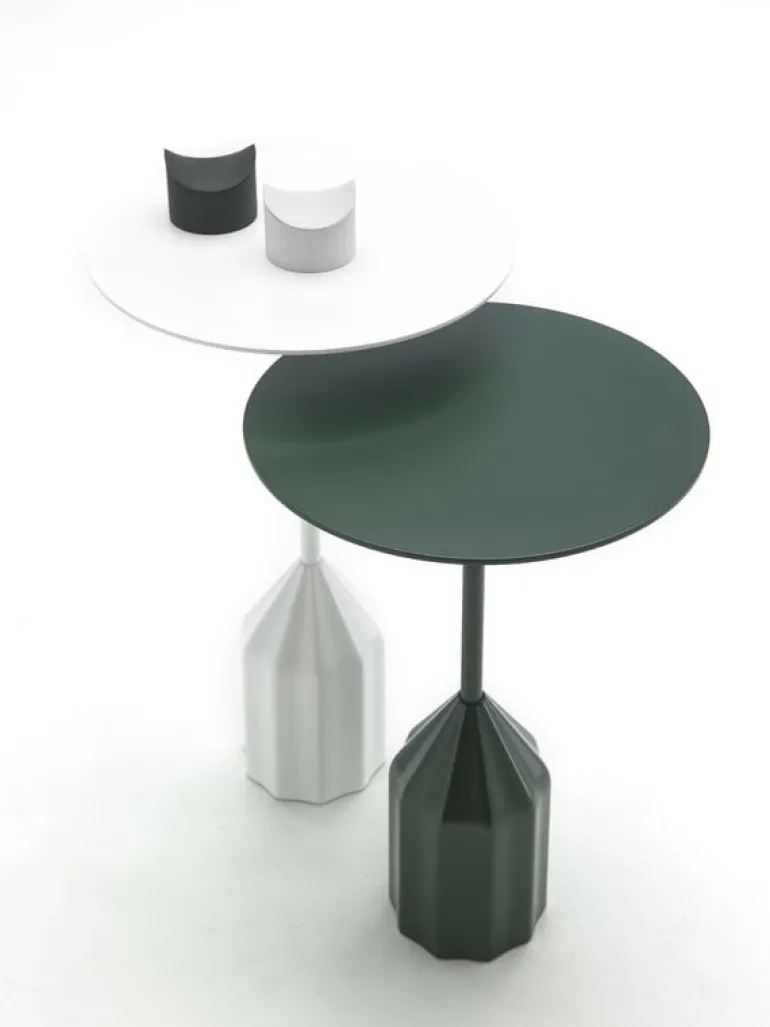 Viccarbe Burin Mini side table, 36 cm, white