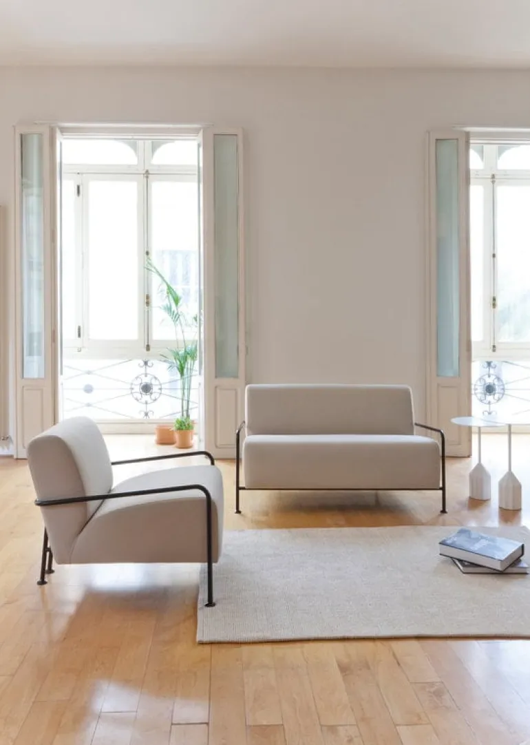 Viccarbe Burin Mini side table, 36 cm, white