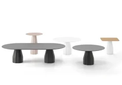 Viccarbe Burin table, 120 cm, black - lacquered black