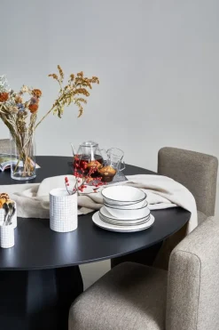 Viccarbe Burin table, 120 cm, black - lacquered black