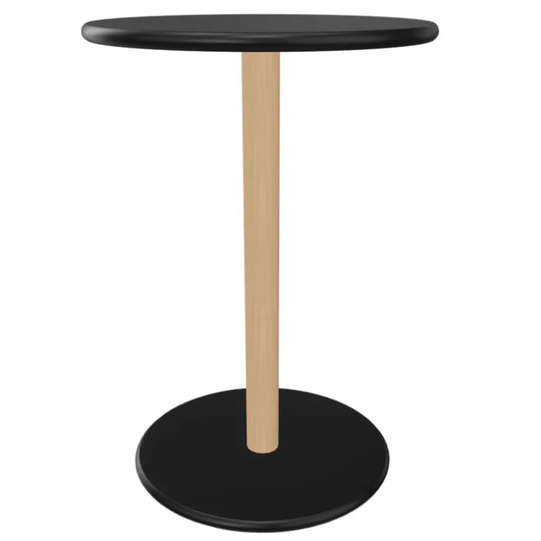 Viccarbe Common low table, 45 cm, matt beech - black