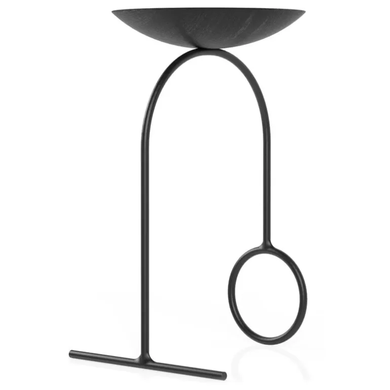 Viccarbe Giro sculpture table, black