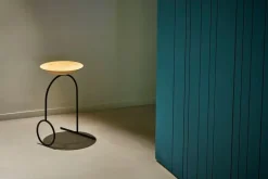 Viccarbe Giro sculpture table, black - matt stained oak