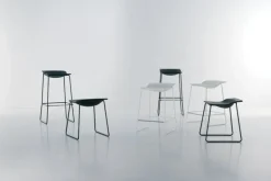 Viccarbe Last Minute stool, medium, white