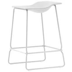 Viccarbe Last Minute stool, medium, white