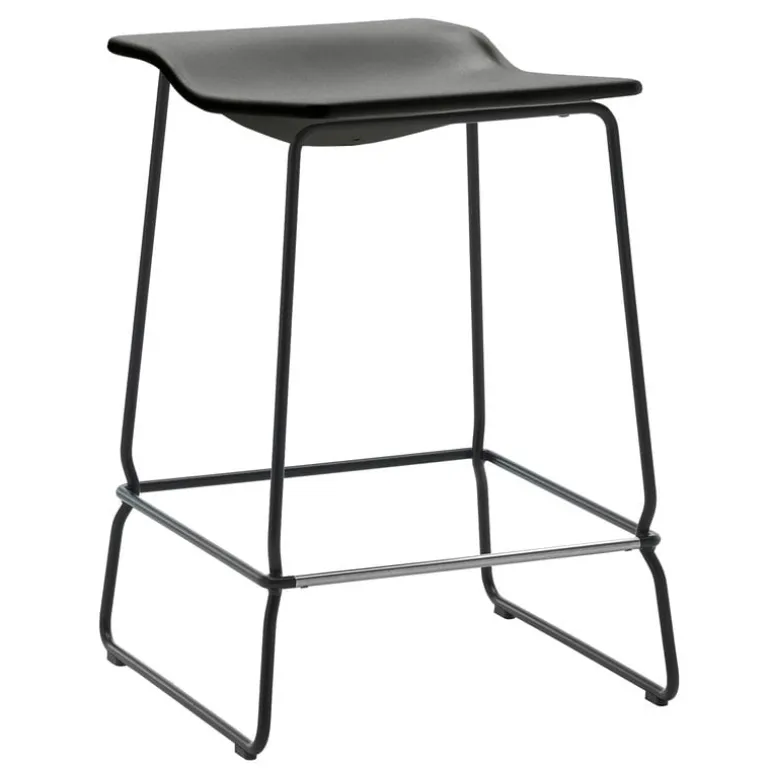 Viccarbe Last Minute stool, medium, black
