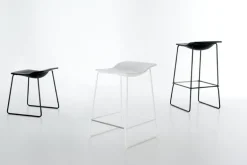 Viccarbe Last Minute stool, medium, black