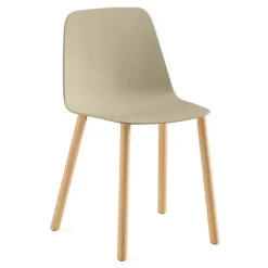 Viccarbe Maarten chair, matt oak - dusty green