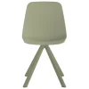 Viccarbe Maarten chair, metal swivel base, dusty green