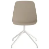 Viccarbe Maarten chair, pyramid swivel base, white - taupe