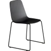 Viccarbe Maarten chair, sled base, black
