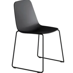 Viccarbe Maarten chair, sled base, black