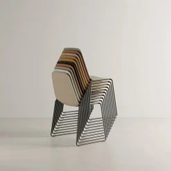 Viccarbe Maarten chair, sled base, black