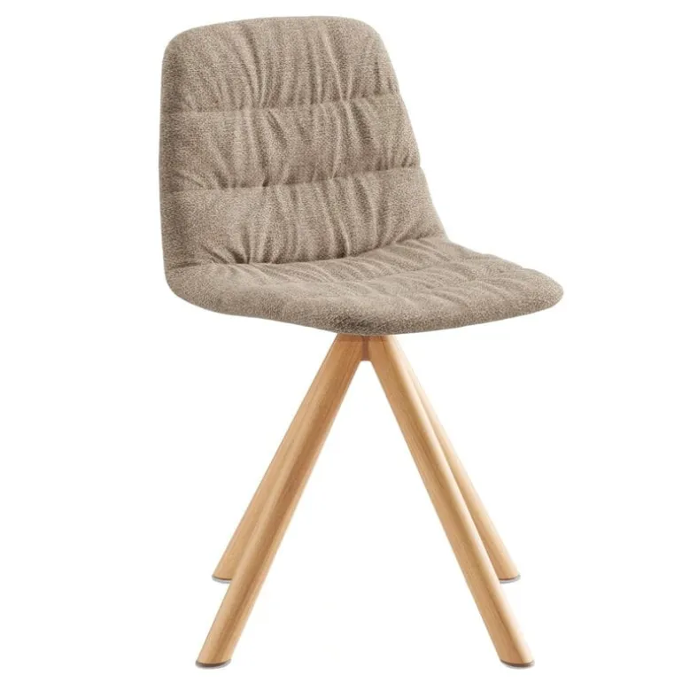 Viccarbe Maarten chair, wooden swivel base, matt oak - Gaudi 11