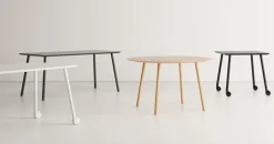 Viccarbe Maarten table, 120 cm, oval, matt oak