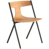 Viccarbe Quadra chair, black - matt oak