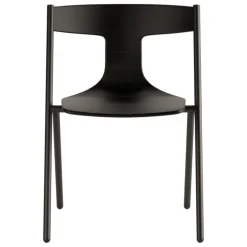 Viccarbe Quadra chair, black - black oak