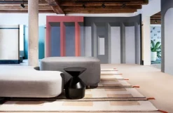 Viccarbe Shape low table O, matt black