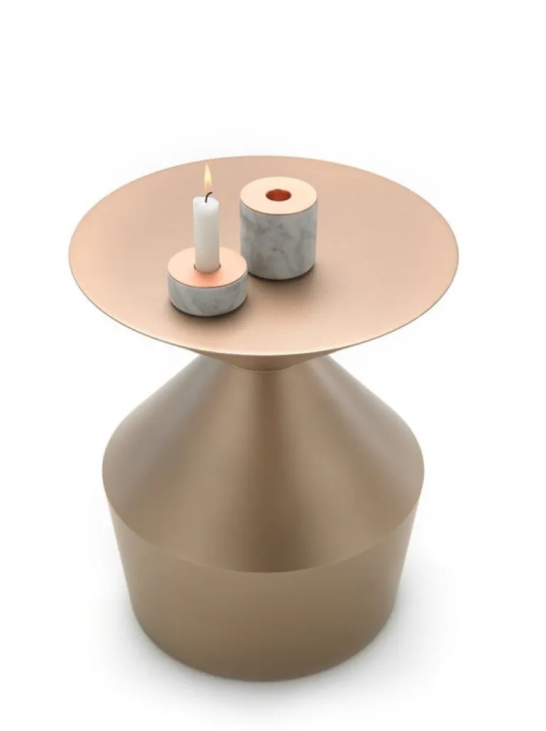 Viccarbe Shape low table O, bronze