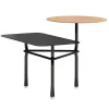 Viccarbe Tiers low table A, black - matt oak