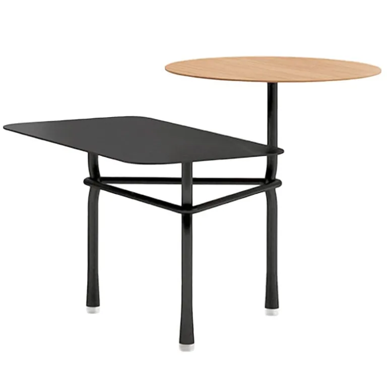 Viccarbe Tiers low table A, black - matt oak