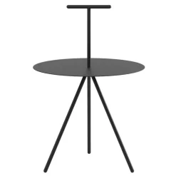 Viccarbe Trino table, black - steel handle