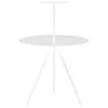 Viccarbe Trino table, white - steel handle