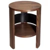 Vieser Lauha stool, brown oiled kebony - black