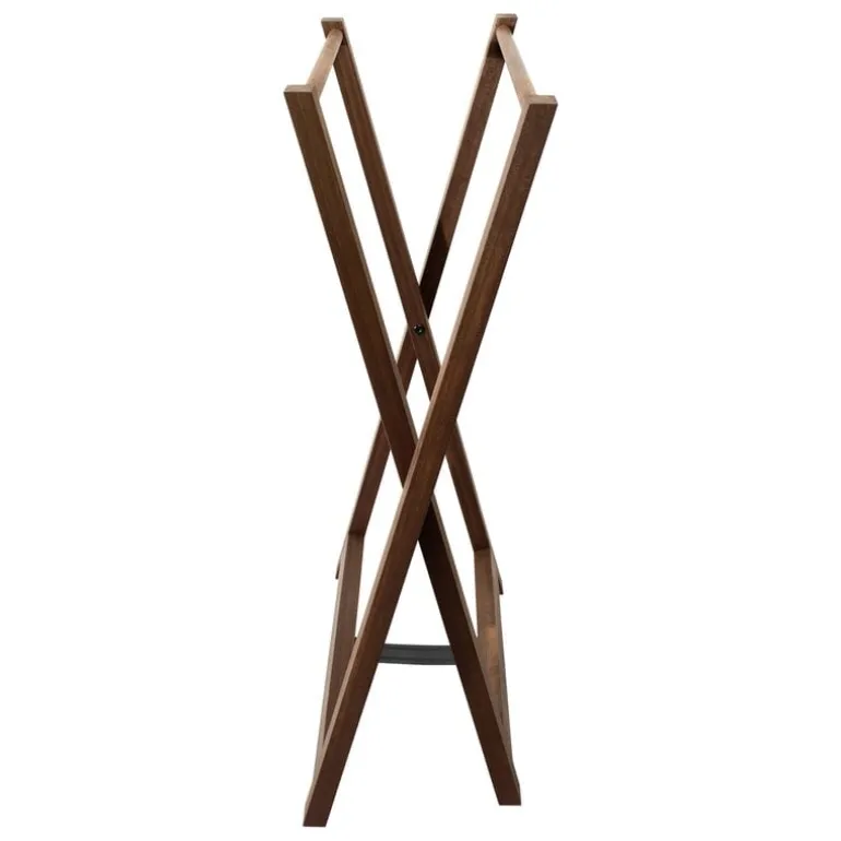 Vieser Lauha towel rack, brown oiled kebony