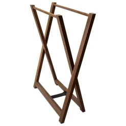 Vieser Lauha towel rack, brown oiled kebony