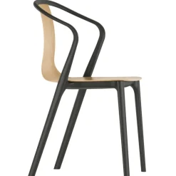 Vitra Belleville armchair, oak - black