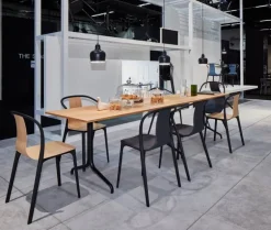 Vitra Belleville armchair, oak - black