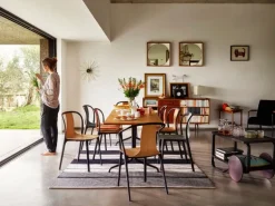 Vitra Belleville armchair, oak - black