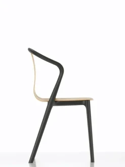 Vitra Belleville armchair, oak - black
