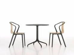 Vitra Belleville armchair, oak - black