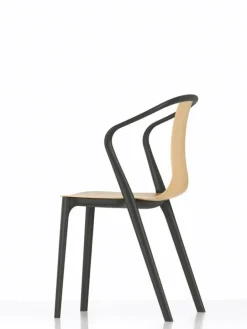 Vitra Belleville armchair, oak - black