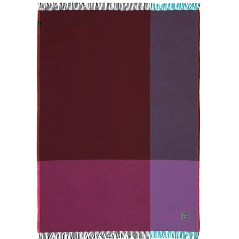 Vitra Colour Block blanket, blue - bordeaux