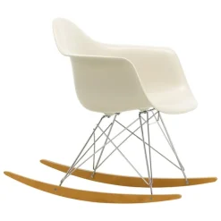 Vitra Eames RAR rocking chair, pebble RE - chrome - maple