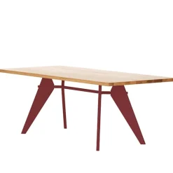 Vitra EM Table 240 x 90 cm, oak - Japanese red
