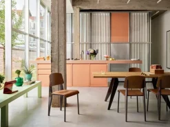 Vitra EM Table 240 x 90 cm, oak - deep black