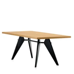 Vitra EM Table 200 x 90 cm, oak - deep black