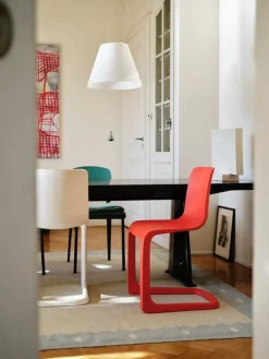 Vitra EVO-C chair, poppy red