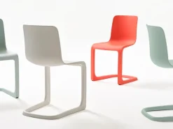Vitra EVO-C chair, poppy red