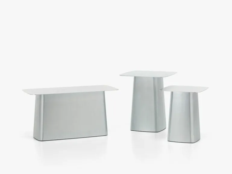 Vitra Metal Side Table, M, galvanized