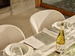 Vitra Mikado side chair, natural oak - Nubia 01 ivory/pearl