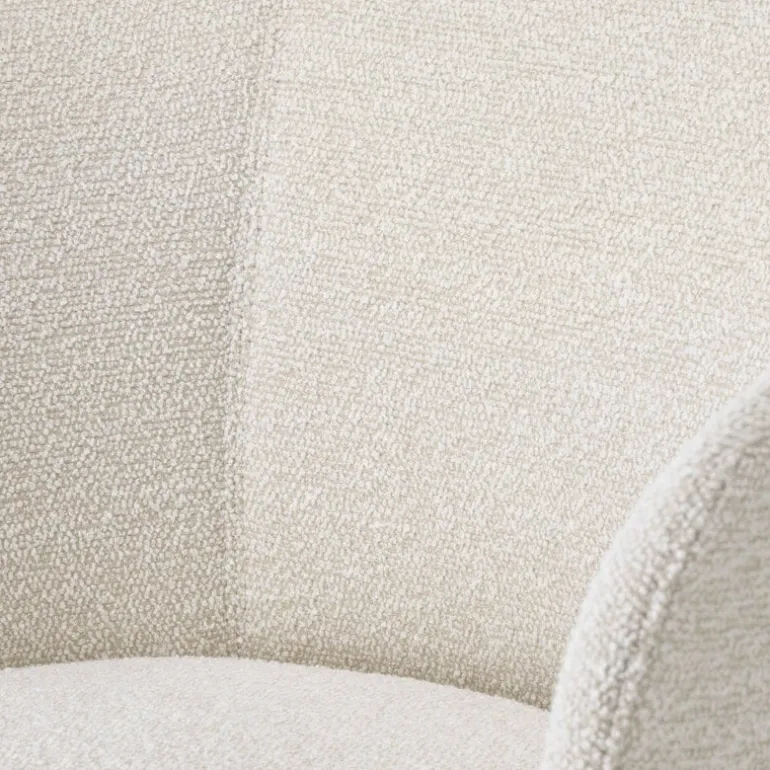 Vitra Mikado side chair, natural oak - Nubia 01 ivory/pearl